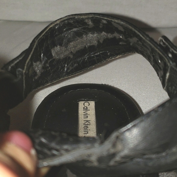 Calvin Klein Jeans Vintage Leather Sandal - Picture 6 of 9